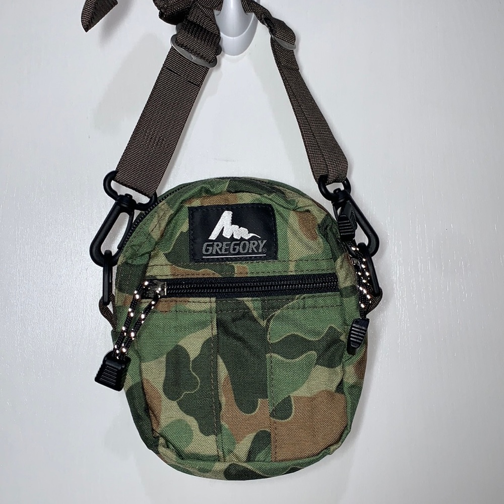 Rare GREGORY Shoulder/Crossbody Bag Rare Forest Green Camo
